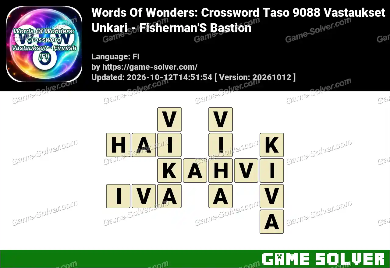 Words Of Wonders: Crossword Taso 9088 Vastaukset – Unkari – Fisherman’S Bastion